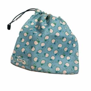 miu miu apple drawstring bag